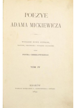 Poezye, tom IV, 1899r.