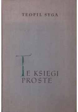 Te księgi proste