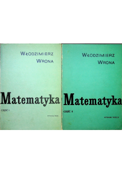 Matematyka Część I i II