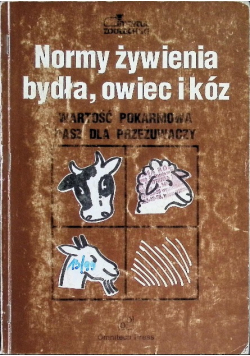 Normy żywienia bydła, owiec i kóz