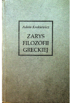 Zarys filozofii greckiej