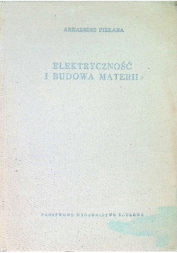 Elektryczność i budowa materii