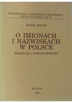 O imionach i nazwiskach w Polsce