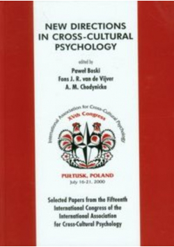 Boski Paweł - New directions in cross-cultural psychology