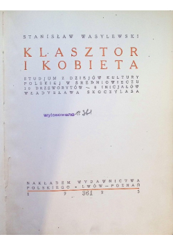 Klasztor i kobieta 1923 r.