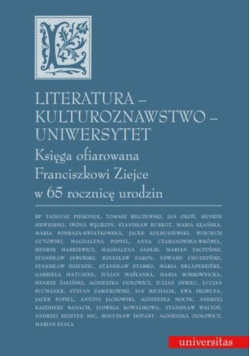Literatura - kulturoznawstwo - uniwersytet