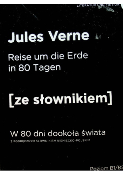 W 80 dni dookoła świata wersja niemiecka ze słownikiem Poziom B1/B2