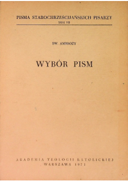 Wybór pism Tom VII