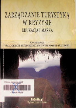 Zarządzanie turystyką w kryzysie edukacja i marka