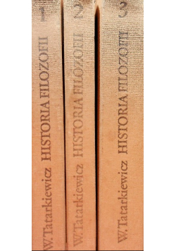 Historia Filozofii Tom I do III