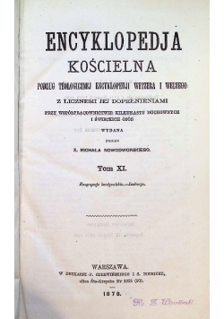 Encyklopedia kościelna Tom 11 1878 r.