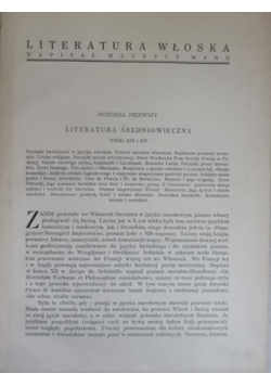 Literatura włoska 1933 r.