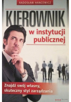 Kierownik w instytucji publicznej