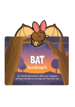 Zwierzęca zakładka do książki - Bat - Nietoperz