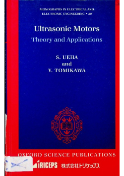 Ultrasonic motors theory and applications