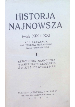 Historja najnowsza, Tom I 1933 r.