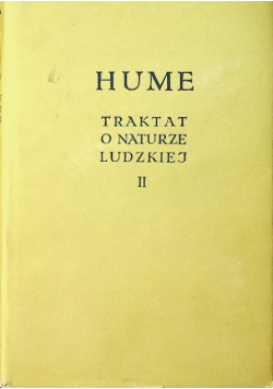 Traktat o naturze ludzkiej Tom II