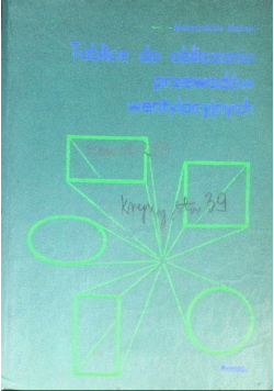 Tablice do obliczania przewodów wentylacyjnych