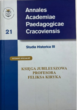 Księga jubileuszowa profesora Feliksa Kiryka Nr 21