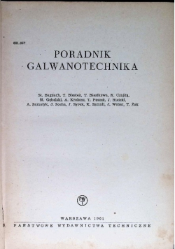 Galwanotechnika dla praktyków Poradnik
