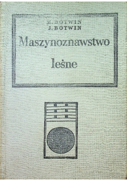 Maszynoznawstwo leśne