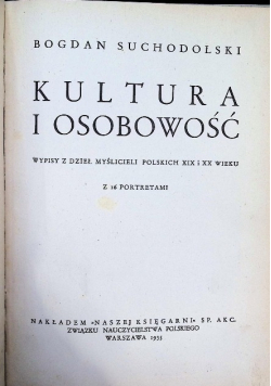 Kultura i osobowość 1935 r.