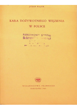 Kara dożywotniego więzienia w Polsce