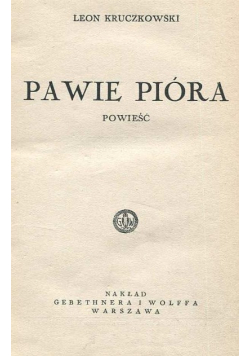 Pawie pióra, 1939 r.