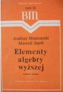 Elementy algebry wyższej