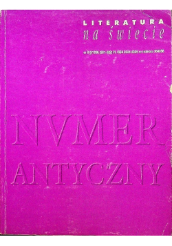 Literatura na świecie. Numer antyczny
