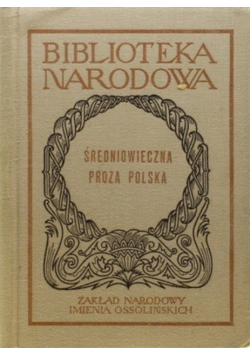 Średniowieczna proza polska