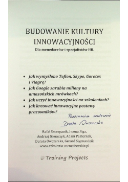 Budowanie kultury innowacyjności