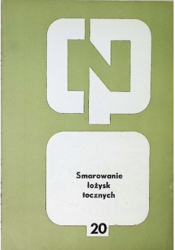 Smarowanie łożysk tocznych Tom 20