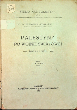Palestyna po wojnie światowej 1923 r.