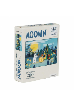 Puzzle artystyczne Muminki niebiskie 200el