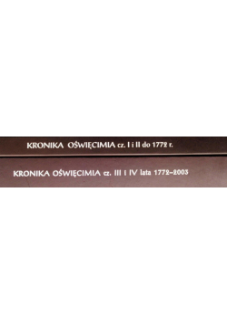 Kronika Oświęcimia Tom 1 do 4