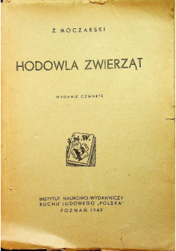 Hodowla zwierząt 1949 r.