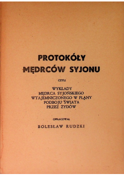 Protokóły Mędrców Syjonu