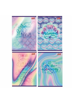 Zeszyt A5/16K linia 2 kolor Pastel Mermaid (15szt)