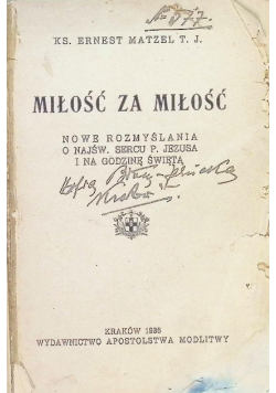 Miłość za Miłość 1936 r.