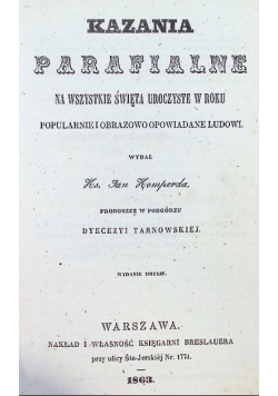 Kazania parafialne 1863 r.