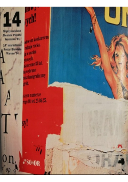 14 Międzynarodowe Biennale Plakatu Warszawa 94