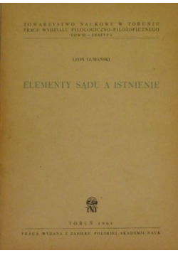 Elementy sądu a istnienie