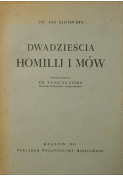 Dwadzieścia homilij i mów 1947 r.