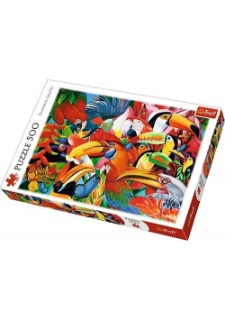 Puzzle 500 Kolorowe ptaki TREFL