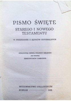 Biblia Tysiąclecia