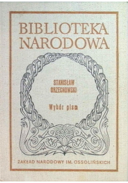 Orzechowski Wybór pism