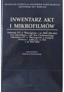 Inwentarz akt i mikrofilmów