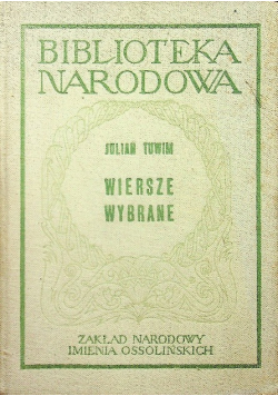 Tuwim Wiersze wybrane