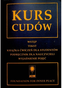 Kurs Cudów Tom 1 do 3